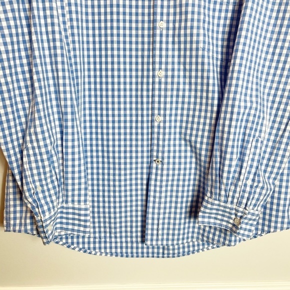 Club Room XL Men's White Blue Button Down Long Sleeve Shirt - Picture 4 of 9